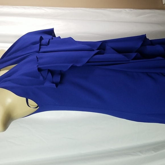 Bcbgmaxazria claudia cascade halter top in royal blue SIZE xs - Picture 5 of 8